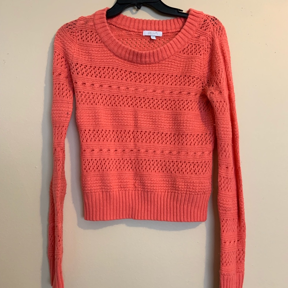 Coral pink comfy sweater
